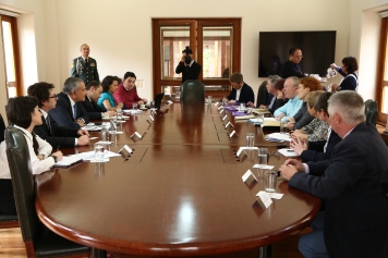 The delegation was received by the Vice President of Colombia, Oscar Naranjo who emphasised both the difficulties encountered in the implementation of the peace deal and the commitment of the Colombian government to ensure its successful completion.